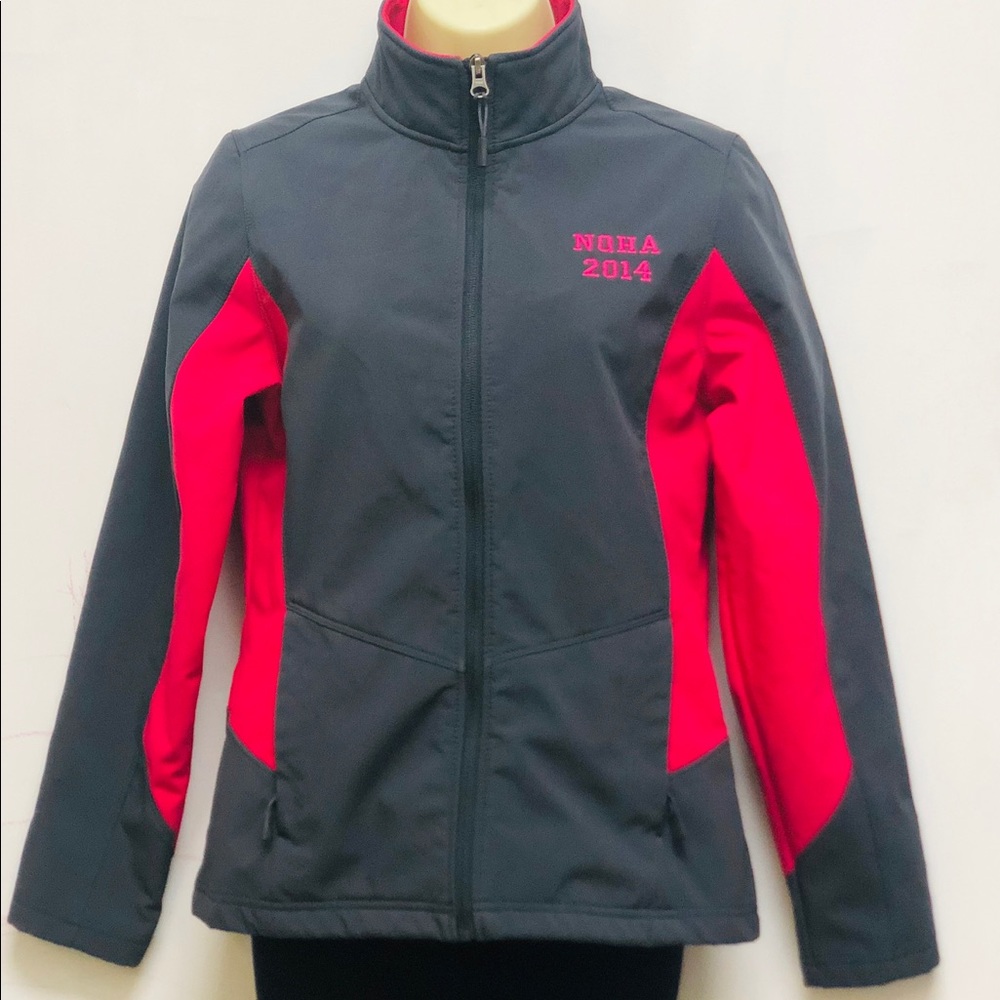 Port Authority Jacket gray with Pink S ladies